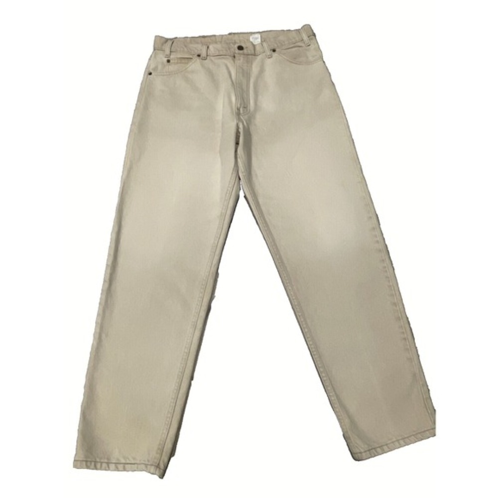 VTG‎ LEVIS 550 Orange-Tab Jeans Tag 36x30 Fits 34x30 Beige 80s Rare Made In USA